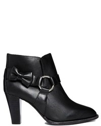 F-Troupe Black Leather Heeled Boots Black