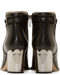 Jimmy Choo Black Leather Method Ankle Boots