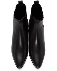 Saint Laurent Black Leather Rock Boots