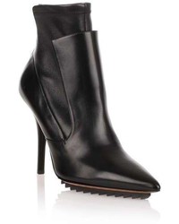 Givenchy Black Leather Stretch Ankle Boot