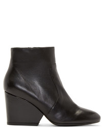Robert Clergerie Black Leather Toots Boots