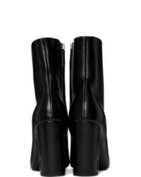 Saint Laurent Black Loulou Heeled Boots