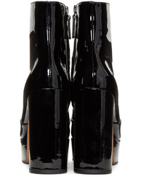 Marc Jacobs Black Patent Amber Platform Boots