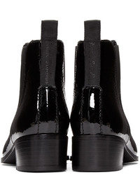 Acne Studios Black Patent Jensen Boots