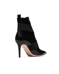 Gianvito Rossi Black Pilar 85 Leather Ankle Boots