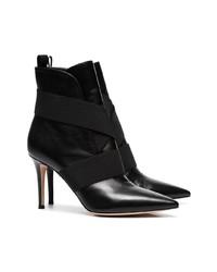 Gianvito Rossi Black Pilar 85 Leather Ankle Boots