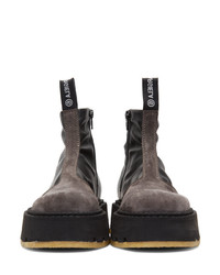 MM6 MAISON MARGIELA Black Pull On Ankle Boots