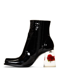Maison Margiela Black Rose Heel Boots