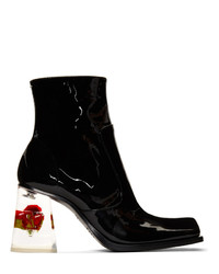 Maison Margiela Black Rose Heel Boots