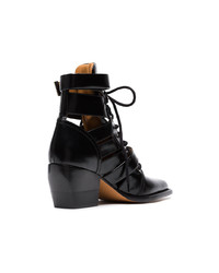 Chloé Black Rylee 60 Leather Ankle Boots