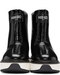 Kenzo Black Shearling Ankle Boots