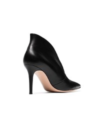 Gianvito Rossi Black Vania 85 Leather Ankle Boots