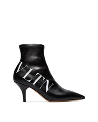Valentino Black Vltn 70 Leather Boots