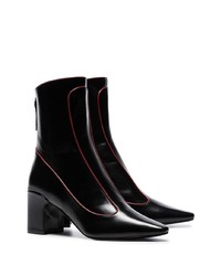 Fabrizio Viti Black Winter 65 Pointed Leather Boots