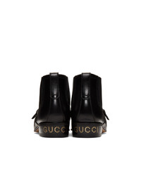 Gucci Black Worsh Boots