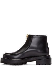 Marni Black Zip Ankle Boots