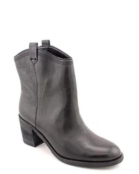 Boutique 9 Curan Black Leather Fashion Ankle Boots