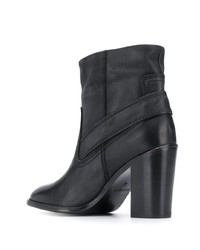 Diesel Buckle Detail Ankle Boots
