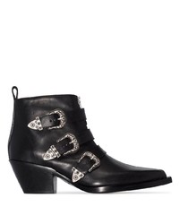 R13 Buckle Detail Ankle Boots