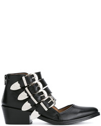 Toga Pulla Buckle Strap Cut Out Ankle Boots