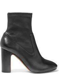 Vince Calist Stretch Leather Ankle Boots Black