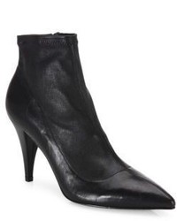 Alice + Olivia Camryn Leather Point Toe Booties