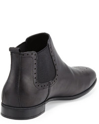 Charles Jourdan Carter Leather Ankle Boot Black