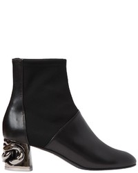 Casadei 50mm Maxi Chain Leather Ankle Boots