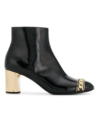 Casadei Chain Toe Ankle Boots