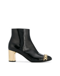 Casadei Chain Toe Ankle Boots