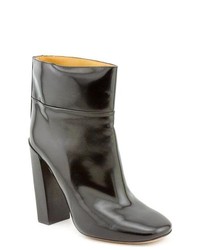 Chloé Chloe Ch19225 Black Leather Fashion Ankle Boots Newdisplay