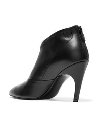Roger Vivier Choc Real V Leather Ankle Boots