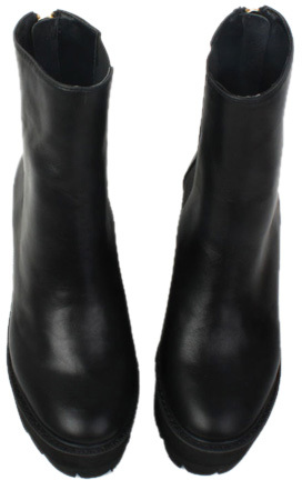 Choies Leather Platform Zip Ankle Boots, $118 | Choies | Lookastic