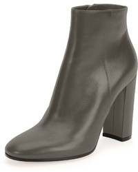 Gianvito Rossi Chunky Heel Leather Ankle Boot