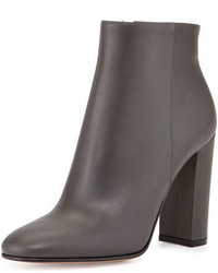 Gianvito Rossi Chunky Heel Leather Ankle Boot