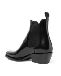 Calvin Klein 205W39nyc Claire Med Glossed Leather Ankle Boots