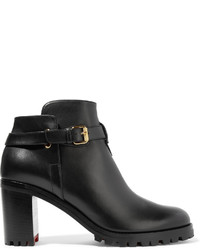 Christian Louboutin Communa 70 Leather Ankle Boots Black