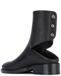 Ann Demeulemeester Cut Out Ankle Boots
