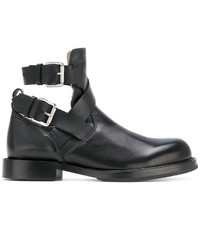 Diesel Cut Out Buckled Ankle Boots