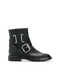 Casadei D Cross Strap Ankle Boots