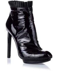 Alexander McQueen Deep Purple Patent Leather Ankle Boot