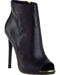 Steve Madden Dianna Ankle Bootie Black Leather