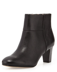 Taryn Rose Disa Leather Ankle Bootie Black