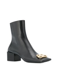 Balenciaga Double Square Bb Ankle Boots