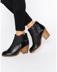 Dune Poppie Leather Heeled Ankle Boot