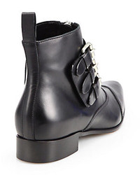Tabitha Simmons Early Leather Motorcycle Ankle Boots