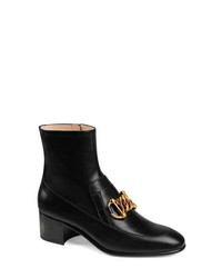 Gucci Ebal Chain Loafer Bootie