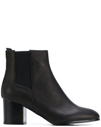Jil Sander Navy Elasticated Laterals Ankle Boots