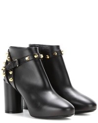 Balenciaga Embellished Leather Ankle Boots