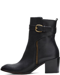 Pour La Victoire Fabian Leather Ankle Boot Black